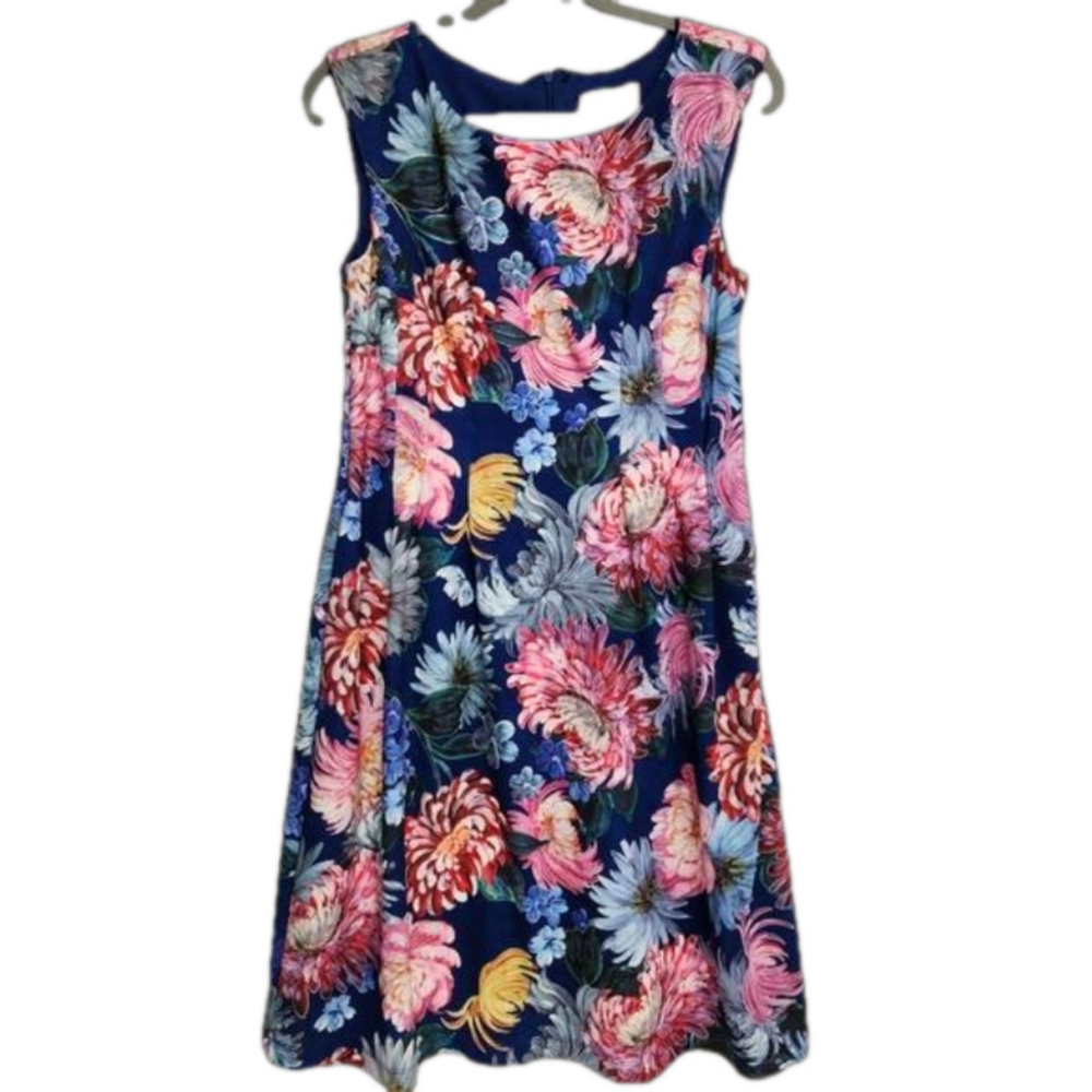 NorthStyle sleeveless Bold floral shift dress size 8